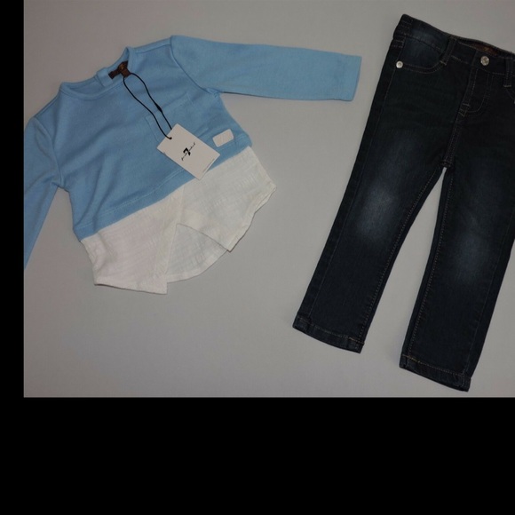 7 For All Mankind Sweater and Jeans Outfit 24M - Picture 5 of 7